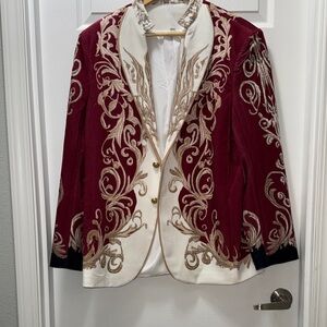 Elegant Embroidered Look Men’s Jacket
